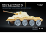 ScaleX accessoire militaire WW-35012 Sd.Kfz. 234 Puma v3 set de roues ordinaires Dragon / Mini art / RFM / Italeri / Ak 1/35