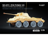 ScaleX accessoire militaire WW-35013W Sd.Kfz. 234 Puma v4 set de roues affaissées Dragon / Mini art / RFM / Italeri / Ak 1/35