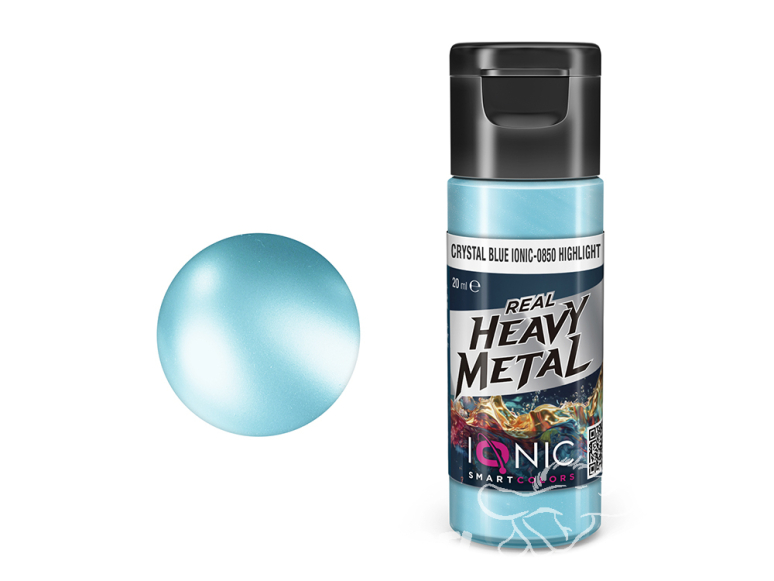 Ammo MIG IONIC peinture 0850 Heavy Metal Bleu cristal Éclaircissement - Crystal Blue Highlight 20ml
