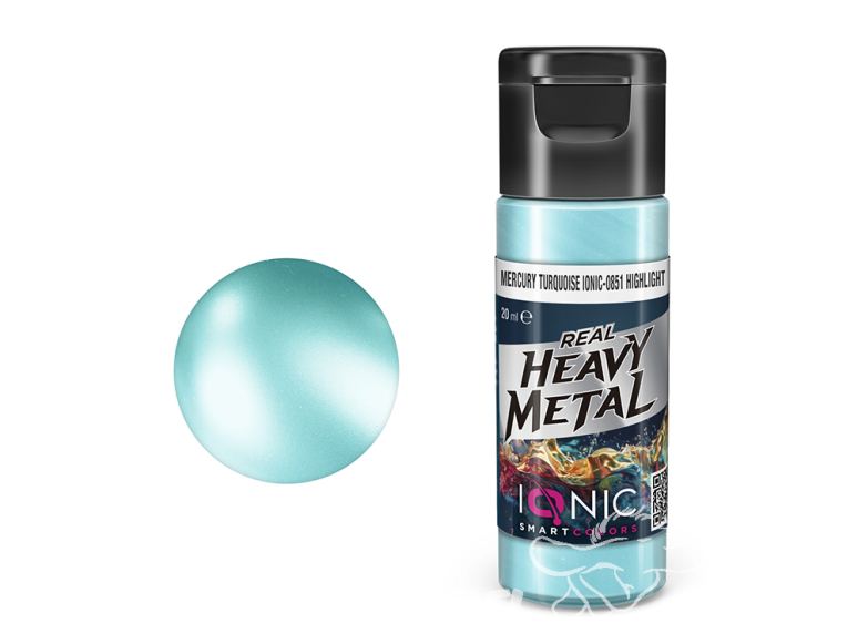 Ammo MIG IONIC peinture 0851 Heavy Metal Turquoise mercure Éclaircissement - Mercury Turquoise Highlight 20ml