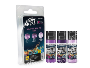 Ammo MIG IONIC peinture 0588 Heavy Metal Set Violet astral - Astral Violet 3 x 20ml