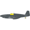 Eduard Express Mask JX351 P-51B Verri&egrave;re Birdcage TFace Eduard 1/32