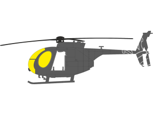 Eduard Express Mask EX1186 AH-6J TFace Icm 1/48