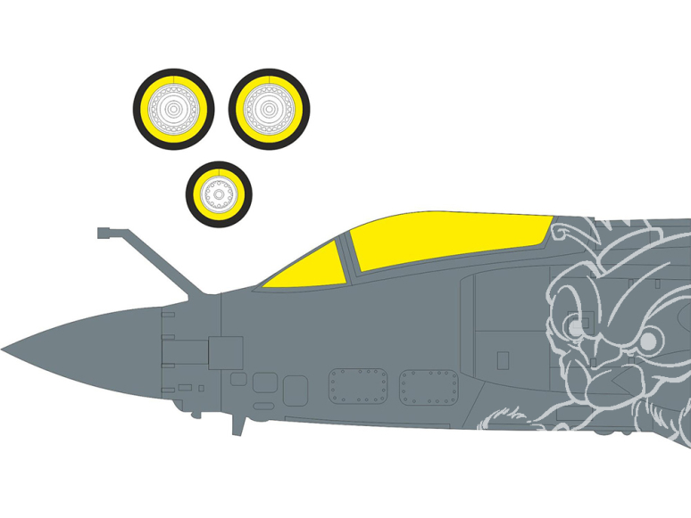 Eduard Express Mask EX1191 Buccaneer S.2D TFace Trumpeter 1/48