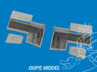 Eduard kit d'amelioration brassin print 632216 P-51B/C Gun bays Eduard 1/32