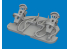 Eduard kit d'amelioration brassin 672463 Messerschmitt Me 262A Pedale de palonnier Arma Hobby 1/72