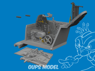 Eduard kit d'amelioration brassin Print 672459 Cockpit Messerschmitt Bf 109K-4 Eduard 1/72