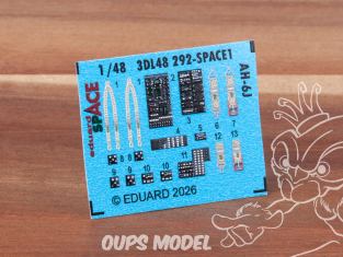 Eduard Space décalques 3D 3DL48292 AH-6J Icm 1/48