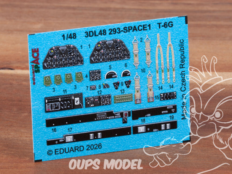 Eduard Space décalques 3D 3DL48293 T-6G Italeri 1/48