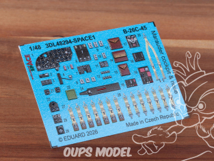 Eduard Space décalques 3D 3DL48294 B-26C-45 Marauder Cockpit & nez Icm 1/48