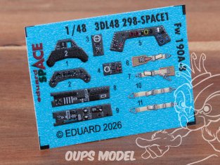 Eduard Space décalques 3D 3DL48298 Focke Wulf Fw190A-8 Hobby Boss 1/48