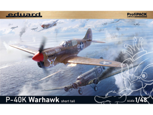EDUARD maquette avion 82243 P-40K Short Tail ProfiPack Edition 1/48
