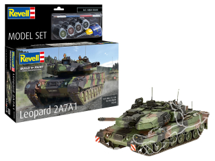 Revell maquette militaire 63360 Model Set Leopard 2A7A1 Maquette Revell avec accessoires de base 1/35