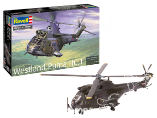 Revell maquette hélicoptère 63746 Model Set Westland Puma HC.1 avec accessoires de base 1/144