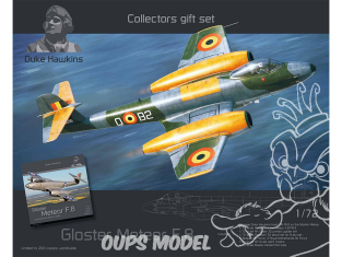 HMH Publications DH072-LEK005 Gloster Meteor F.8 Limited Edition + Livre 1/72