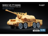 ScaleX accessoire militaire WM-72012W ShKH vz.77 DANA TO-3 15.00-21 set de roues affaissées Hobby Boss 1/72