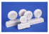 Cmk kit resine 7533 Roues pour Heinkel He 177 A pour kits Revell 1/72