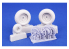 CMK kit resine 4518 Roues pour A-20B/C/DB-7 Boston Mk.III pour kits HK Models 1/48