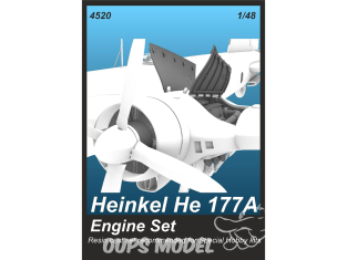 CMK kit resine 4520 Kit de moteurs pour Heinkel He 177A pour kits Special Hobby 1/48