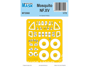 Special Hobby Masque avion M72068 Mosquito NF Mk.XV pour spécial hobby 1/72