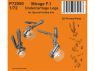 Special Hobby 3D Print avion P72050 Jambes de train d'atterrissage du Mirage F.1 kits Special Hobby 1/72
