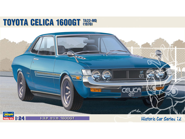 HASEGAWA maquette voiture 21212 Toyota Celica 1600GT TA22-MQ 1970 1/24