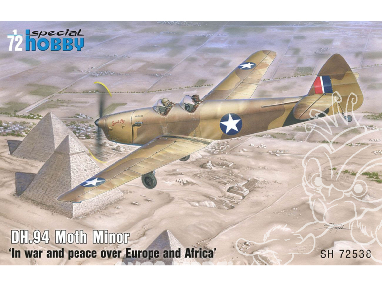 Special Hobby maquette avion 72538 DH.94 Moth Minor en temps de guerre et de paix au-dessus de l'Europe et de l'Afrique 1/72
