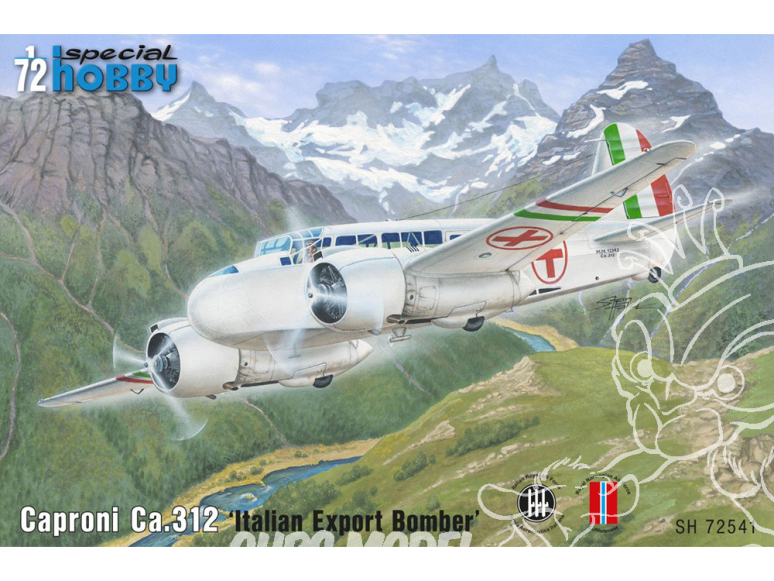 Special Hobby maquette avion 72541 Caproni Ca.312 Bombardier d'exportation italien 1/72