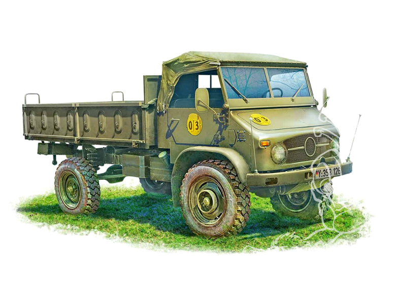 Ace Maquettes Militaire 72466 Pick-up Unimog S 404 avec toit de cabine rabattable 1/72