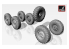 Armory Models kit d'amélioration AC7257 Roues ZiL-131 avec pneus M-93 1/72
