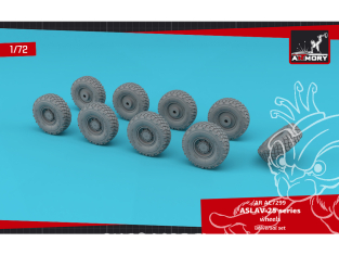 Armory Models kit d'amélioration AC7299 Roues ASLAV-25 avec pneus 325/85 R16 XML 1/72