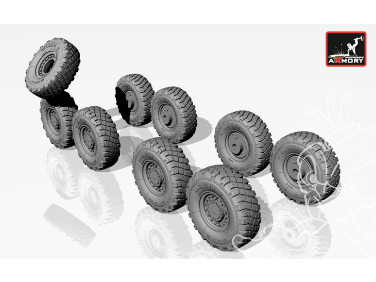 Armory Models kit d'amélioration AC7300 Roues LAV-25 avec pneus 325/85 R16 XML 1/72