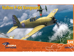 Dora Wings maquette avion DW48053 Vultee P-66 Vanguard Scale Model Kit 1/48