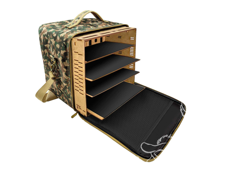 Green Stuff 14517 Mallette de transport pour les miniatures - M - Édition Camouflage