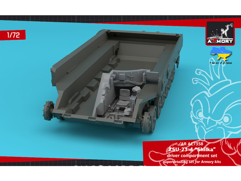 Armory Models kit d'amélioration AC7358 ZSU-23-4 Shilka compartiment conducteur 1/72