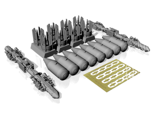 Armory Models kit d'amélioration ACA4810c MZBD-4UT avec 4x OFAB-100-120 Bombes explosives Soviétique 1/48