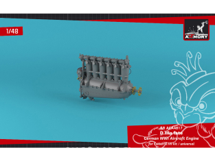 Armory Models kit d'amélioration ACA4817 Moteur BMW D.IIIa 230hp Allemand WWI 1/48