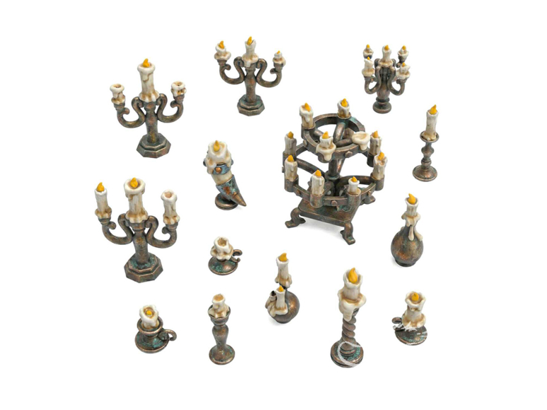 Green Stuff 13641 Bougeoirs​ 1:48-1:35