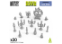 Green Stuff 13641 Bougeoirs​ 1:48-1:35