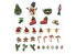 Green Stuff 13595 Set de Décorations de Noël 1:48–1:35