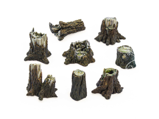 Green Stuff 13640 Souches d'arbres moyennes 1:72-1:48-1:35