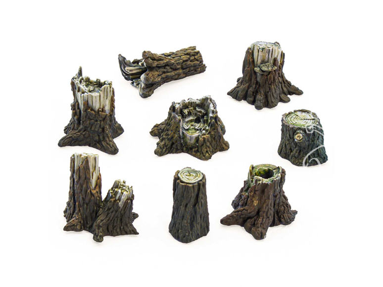 Green Stuff 13640 Souches d'arbres moyennes 1:72-1:48-1:35