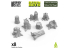 Green Stuff 13640 Souches d'arbres moyennes 1:72-1:48-1:35