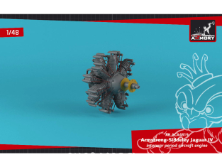 Armory Models kit d'amélioration ACA4819 Moteur A.S. Jaguar IV 1/48