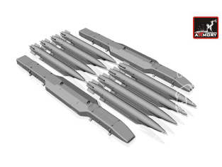 Armory Models kit d'amélioration avion ACA7303 GBU-39 SDB Bombes avec système de portage BRU-61/A 1/72