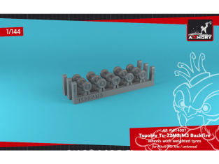 Armory Models kit d'amélioration avion AW14007 Roues Tupolev Tu-22M2/M3 Backfire 1/144