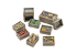 Green Stuff 12684 Caisses en bois avec nourriture 1:48 1:35