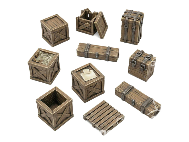 Green Stuff 12682 Coffres en bois 1:48 1:35