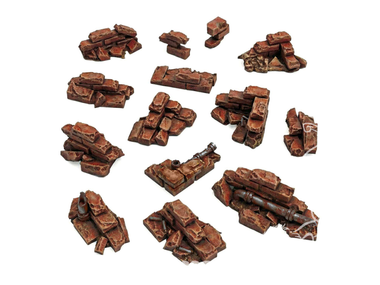 Green Stuff 12747 Ruines de murs en briques​ 1:48