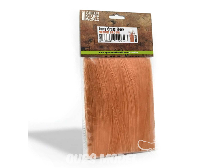 Green Stuff 6721 Herbe longue 100mm - Marron moyen